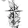 tatouage ephemere avant bras rose des vents Tatouage éphémère avant bras rose des vents