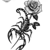tatouage ephemere avant bras scorpion Tatouage éphémère avant bras scorpion