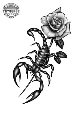 tatouage ephemere avant bras scorpion Tatouage éphémère avant bras scorpion