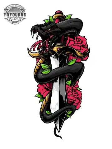 tatouage ephemere avant bras serpent Tatouage éphémère avant bras serpent
