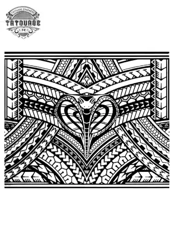 Tatouage éphémère avant bras tahitien