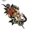 tatouage ephemere avant bras tete de mort Tatouage éphémère avant bras tête de mort