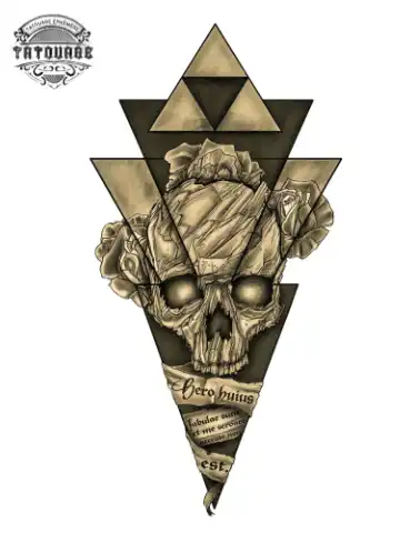 tatouage ephemere avant bras triangle Tatouage éphémère avant bras triangle