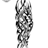 Tatouage éphémère avant bras tribal homme
