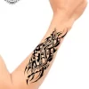 Tatouage éphémère avant bras tribal homme