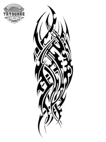 Tatouage éphémère avant bras tribal homme