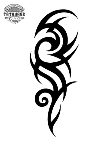 Tatouage éphémère avant bras tribal
