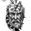 tatouage ephemere avant bras viking Tatouage éphémère avant bras viking