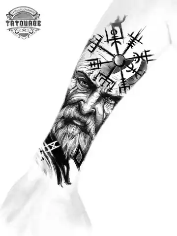 tatouage ephemere avant bras viking photo Tatouage éphémère avant bras viking