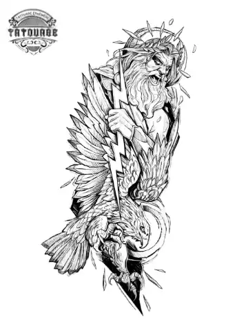 tatouage ephemere avant bras zeus Tatouage éphémère avant bras zeus