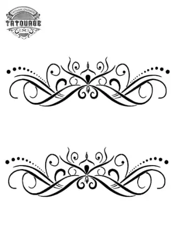 tatouage ephemere bracelet arabesque Tatouage éphémère bracelet arabesque