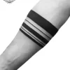 tatouage ephemere bracelet bande noir photo Tatouage éphémère bracelet bande noir