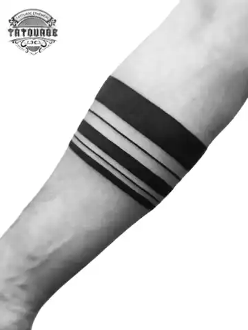 tatouage ephemere bracelet bande noir photo Tatouage éphémère bracelet bande noir