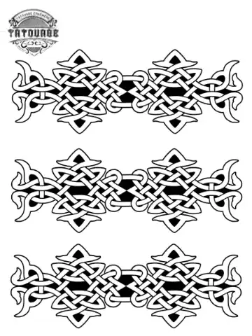 tatouage ephemere bracelet celtique Tatouage éphémère bracelet celtique