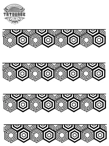 tatouage ephemere bracelet epais Tatouage éphémère bracelet épais