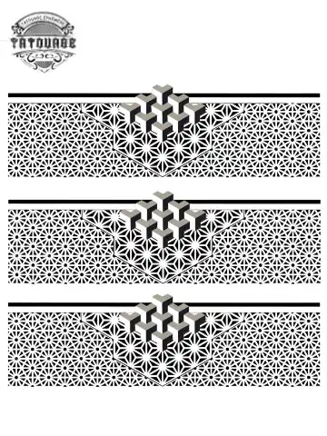 tatouage ephemere bracelet geometrique Tatouage éphémère bracelet géométrique