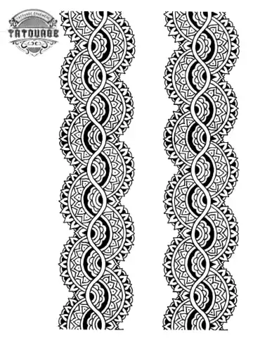 tatouage ephemere bracelet jambe Tatouage éphémère bracelet jambe