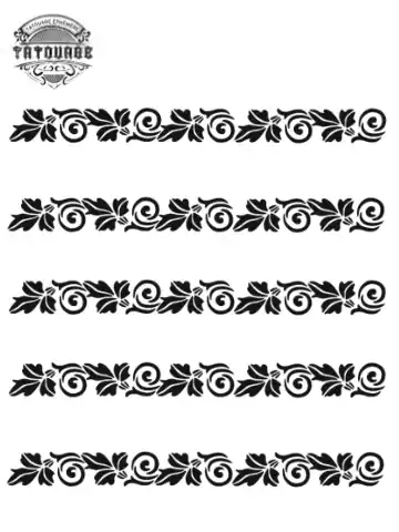 tatouage ephemere bracelet lierre Tatouage éphémère bracelet lierre