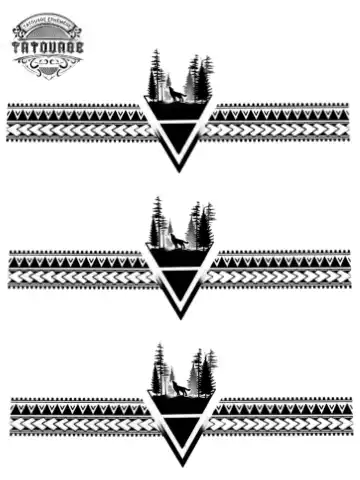 tatouage ephemere bracelet loup Tatouage éphémère bracelet loup