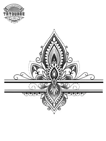 tatouage ephemere bracelet mandala Tatouage éphémère bracelet mandala