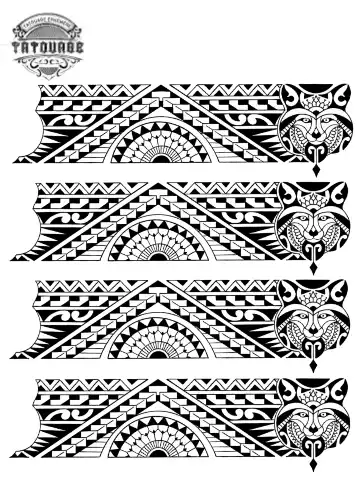 Tatouage éphémère bracelet maorie