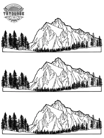 tatouage ephemere bracelet montagne Tatouage éphémère bracelet montagne