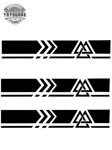 tatouage ephemere bracelet nordique Tatouage éphémère bracelet nordique