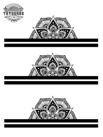 tatouage ephemere bracelet ornemental Tatouage éphémère bracelet ornemental