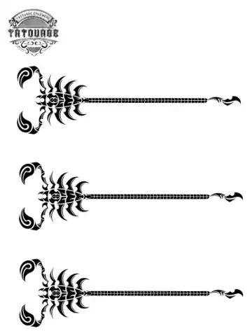 tatouage ephemere bracelet scorpion Tatouage éphémère bracelet scorpion