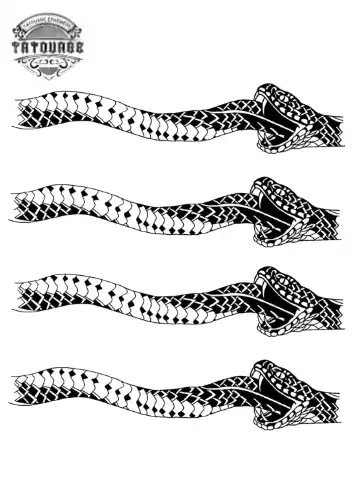 tatouage ephemere bracelet serpent Tatouage éphémère bracelet serpent