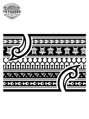 tatouage ephemere bracelet tahitien Tatouage éphémère bracelet tahitien