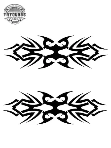 tatouage ephemere bracelet tribal homme Tatouage éphémère bracelet tribal homme