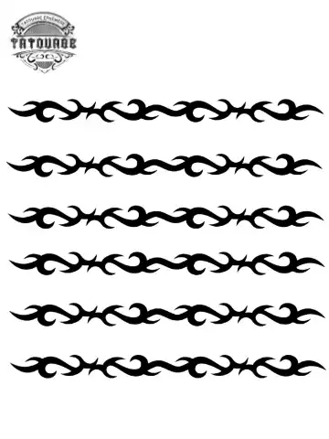 tatouage ephemere bracelet tribal Tatouage éphémère bracelet tribal