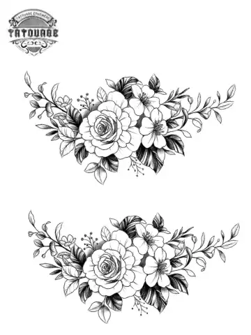 tatouage ephemere bracelet vegetal Tatouage éphémère bracelet végétal