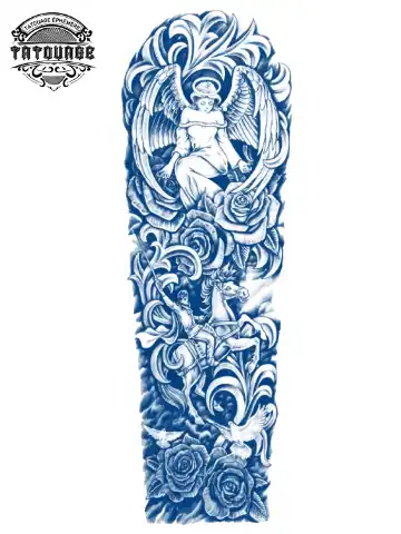tatouage ephemere bras ange Tatouage éphémère bras ange