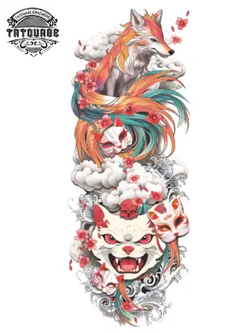 tatouage ephemere bras animaux Tatouage éphémère bras animaux