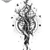 tatouage ephemere bras arbre de vie Tatouage éphémère bras arbre de vie