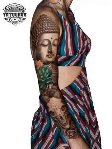 tatouage ephemere bras bouddha photo Tatouage éphémère bras bouddha