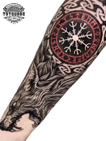 Tatouage éphémère bras celtique