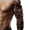 Tatouage éphémère bras complet guerrier