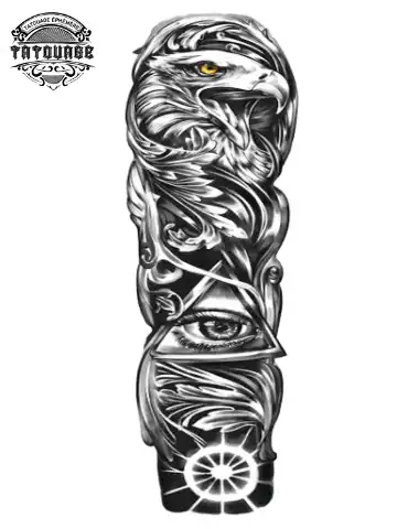 Tatouage éphémère bras complet homme