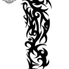 Tatouage éphémère bras complet tribal