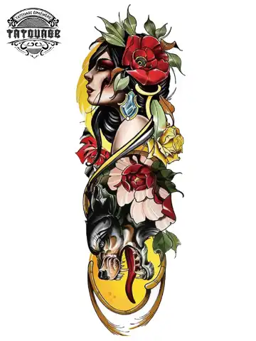 tatouage ephemere bras couleur Tatouage éphémère bras couleur