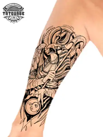 tatouage ephemere bras e?gyptien photo Tatouage éphémère bras égyptien