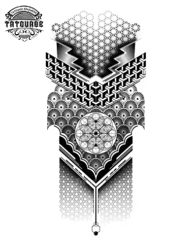 tatouage ephemere bras graphique Tatouage éphémère bras graphique