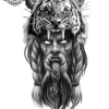 Tatouage éphémère bras homme