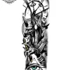 Tatouage éphémère bras homme horloge