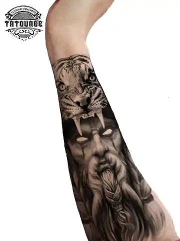 Tatouage éphémère bras homme