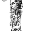 tatouage ephemere bras homme zeus Tatouage éphémère bras homme zeus