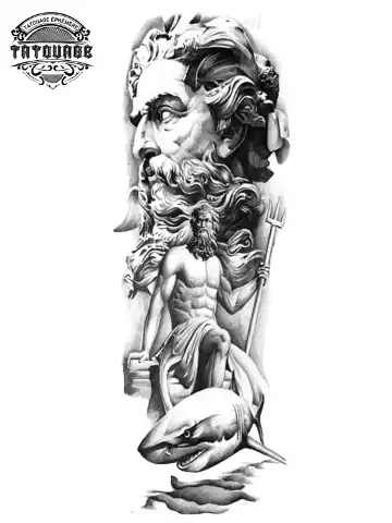 tatouage ephemere bras homme zeus Tatouage éphémère bras homme zeus